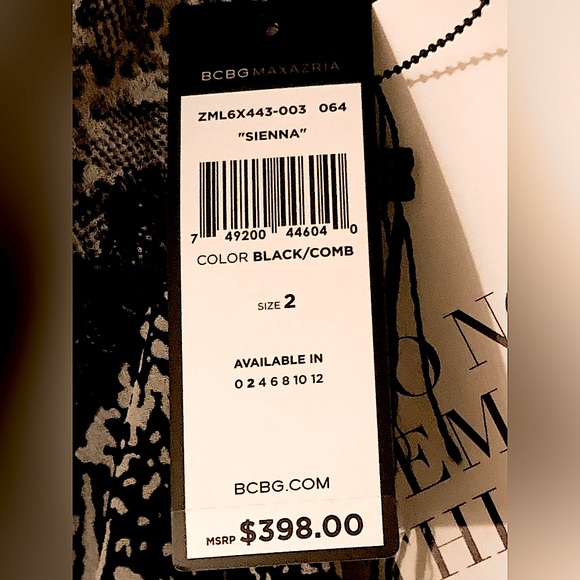 Absolutely gorgeous NWT BCBG MaxAxria “Sienna” Sleeveless Cascading Dress - Picture 5 of 11